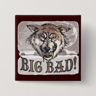 Big Bad Wolf Gear by Mudge Studios Pinback Button