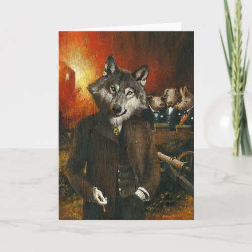 Big Bad Wolf Greetings Card