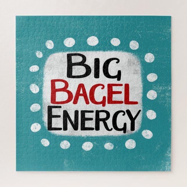 Big Bagel Energy Jigsaw Puzzle (Vertical)