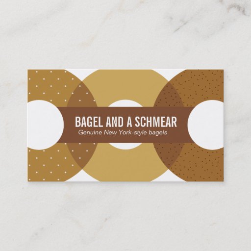 Customizable Big Bagels Business Card
