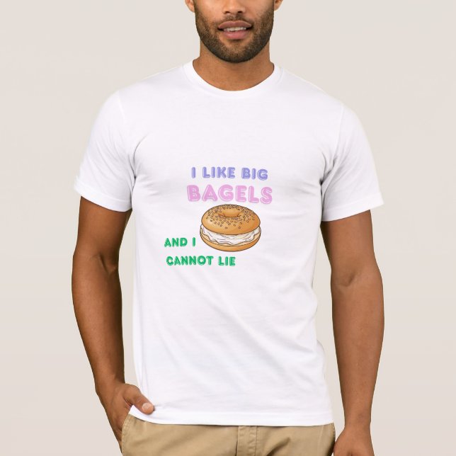 Big Bagels Funny Breakfast Shirt (Front)