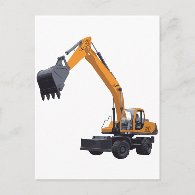 Big Bagger Excavator Postcard (Front)