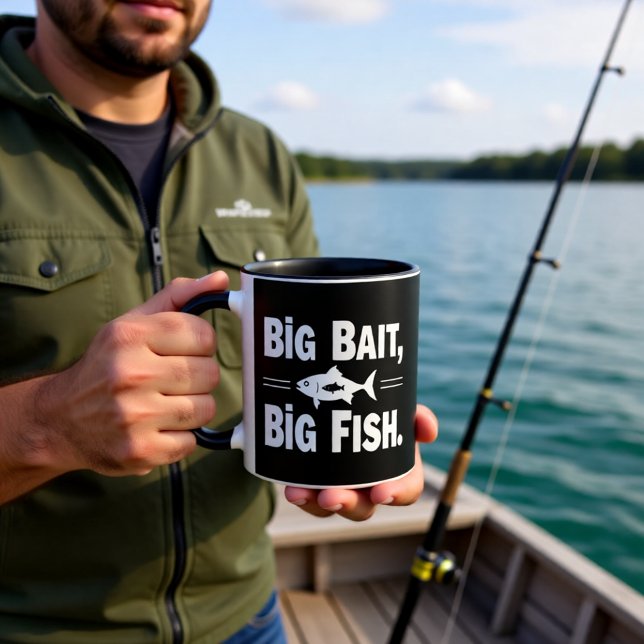 Big Bait Big Fish Funny Fishing Mug (Creator Uploaded)