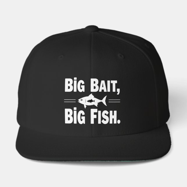 Big Bait Big Fish Funny Fishing Visor (Front)