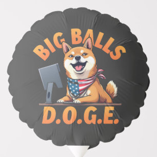 Big Balls Doge Department of Government Efficiency Balloon