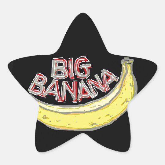 Big banana. star sticker