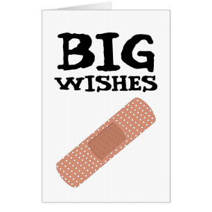 BIG BANDAGE GET WELL SOON HUGE GREETING CARD