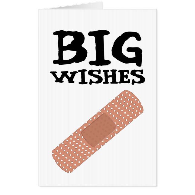 BIG BANDAGE GET WELL SOON HUGE GREETING CARD (Front)