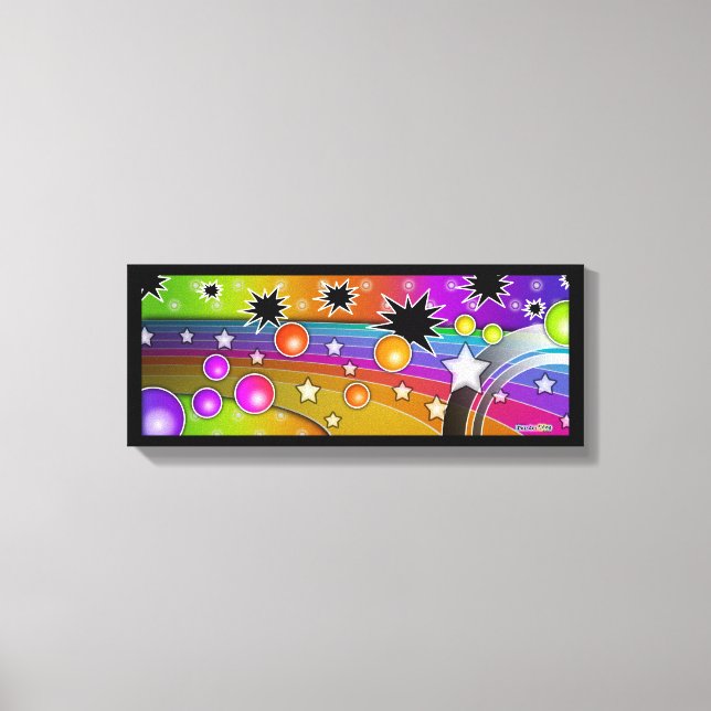 Big Bang Black Hole (Long) Wrapped Canvas (Front)