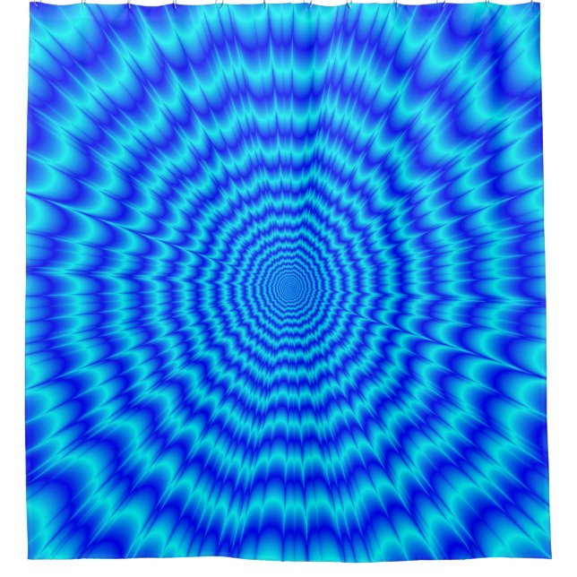 Big Bang Blues Shower Curtain (Front)