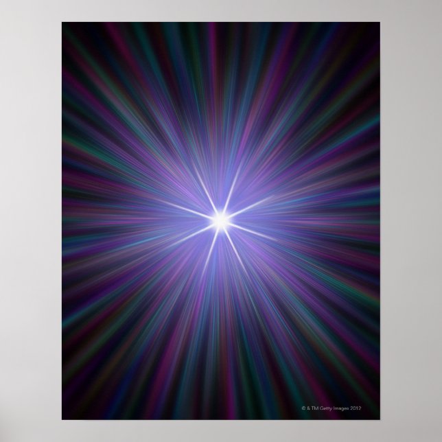 Big Bang, conceptual computer artwork. Poster (Front)