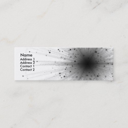 Big Bang profile card from chic geek Business Card