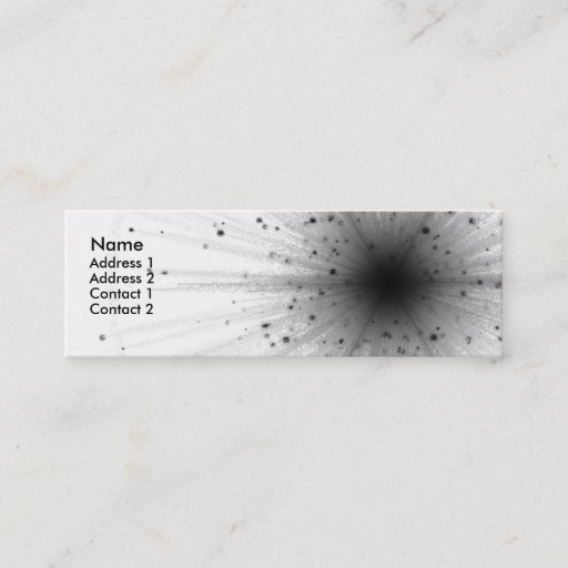 Customizable Big Bang profile card from chic geek Business Card