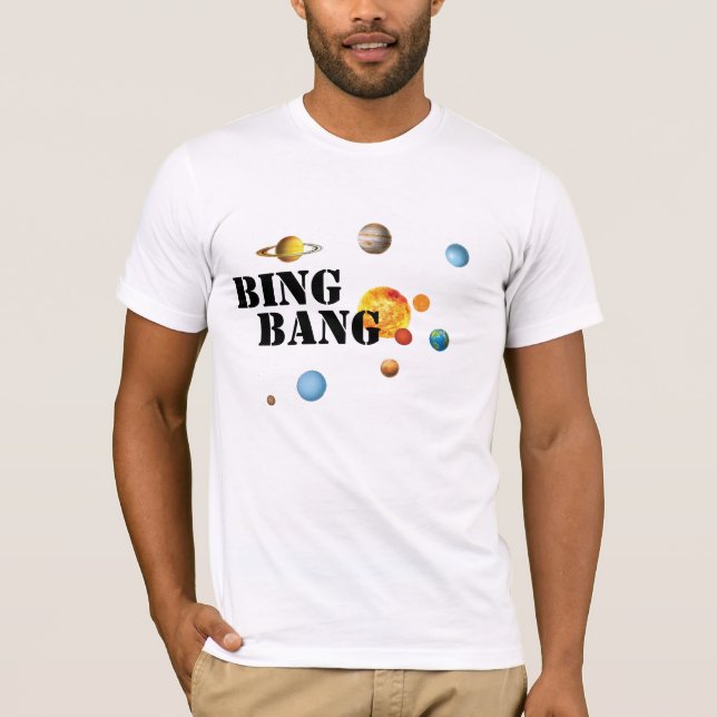big bang solar system t-shirt design science geek (Front)