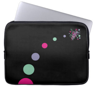 Big Bang Theory color splat planets outer space Laptop Sleeve