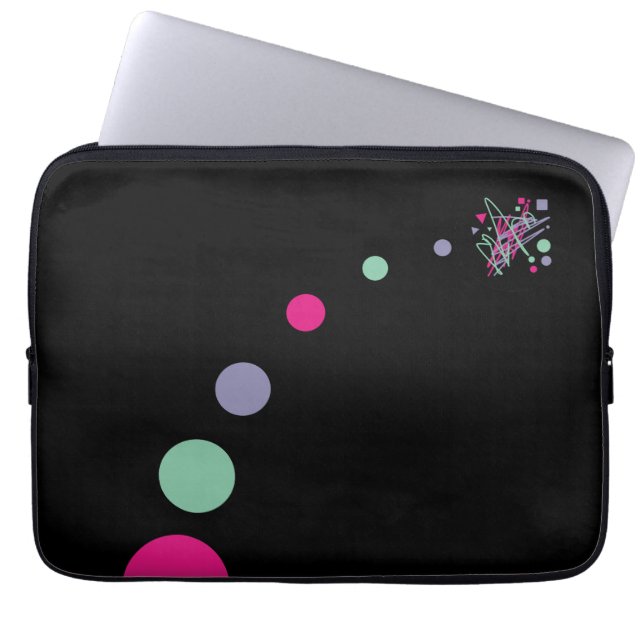 Big Bang Theory color splat planets outer space Laptop Sleeve (Front)