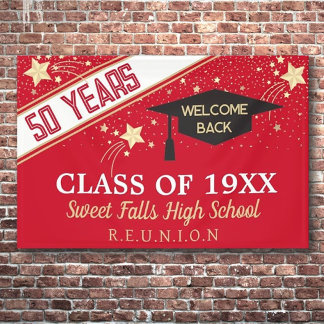 Big Banner! 50-year class reunion Banner