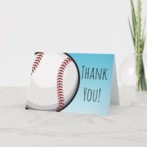 Big Baseball Custom Thank You