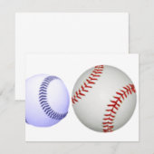 Big Baseball Smaller Blue Ball (Front/Back)