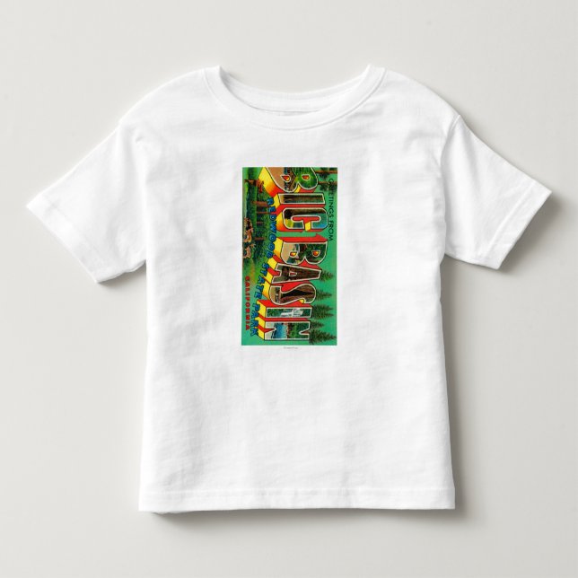 Big Basin, California - Large Letter Scenes Toddler T-shirt (Front)