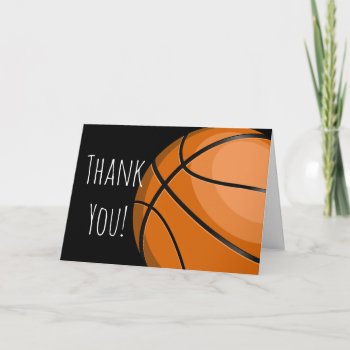 Big Basketball Ball Custom Thank You by HappyPlanetShop at Zazzle