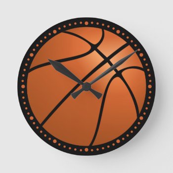 Big Basketball Clock by BostonRookie at Zazzle