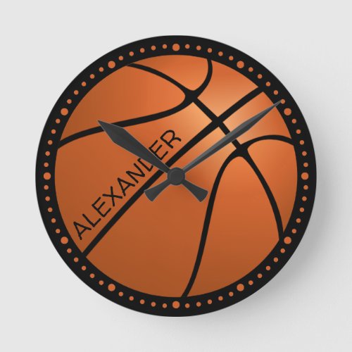 Big Basketball Personalize Clock