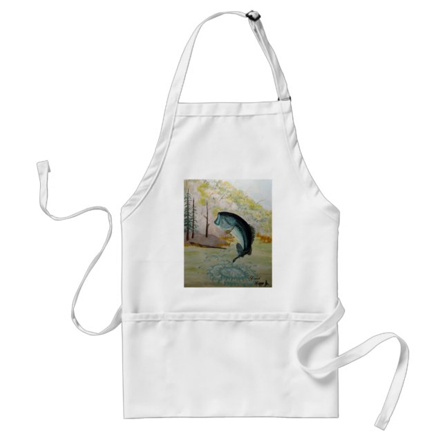 Big Bass! Adult Apron (Front)