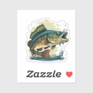 big-bass-fish-vector-cartoon-tshirt-big-bass-fish- sticker