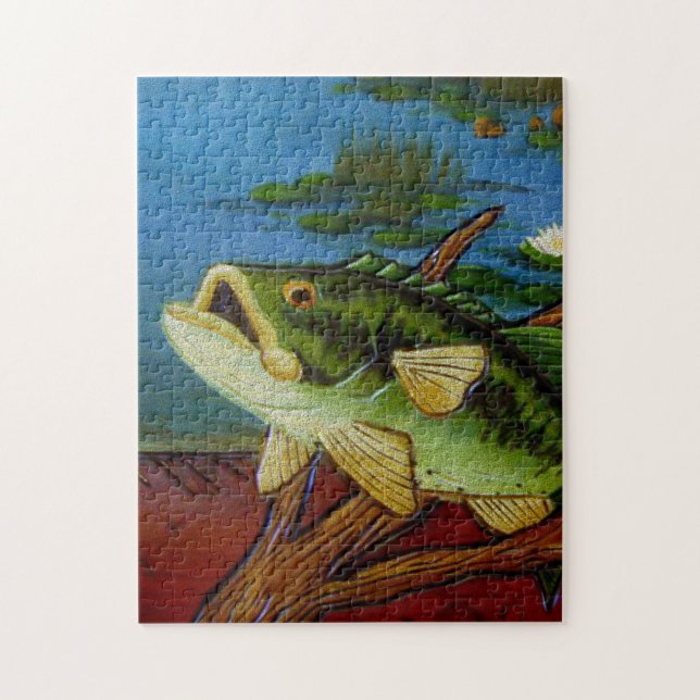 Big Bass Jigsaw Puzzle (Vertical)