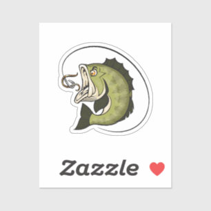 Big Bass Mouth Sticker