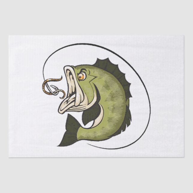 Big Bass Mouth Tissue Paper (Front)