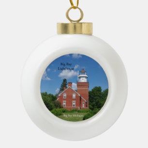 Big Bay Lighthouse ball or snowflake ornament