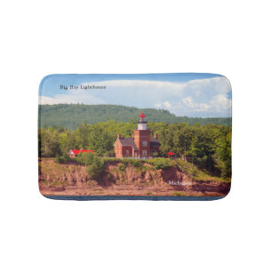 Big Bay Lighthouse from water bathmat