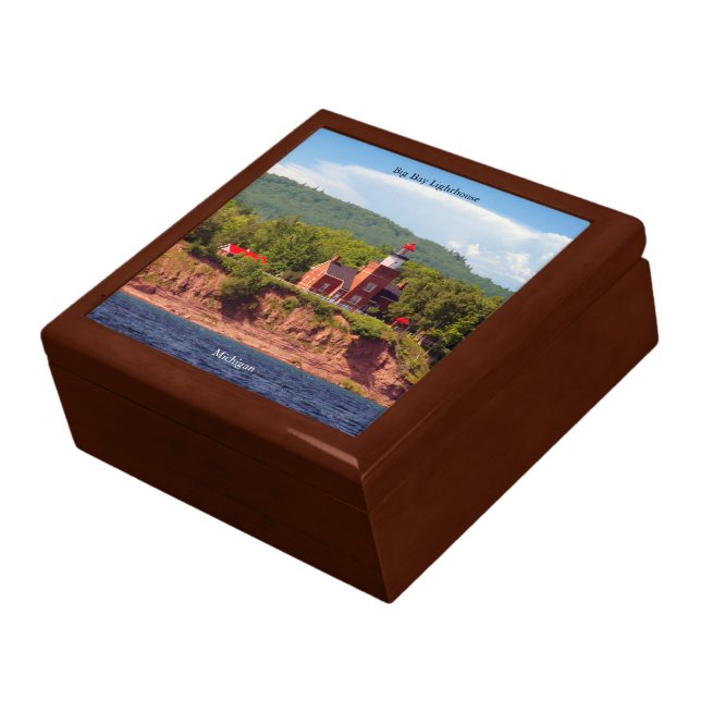 Big Bay Lighthouse from water keepsake box (Side)