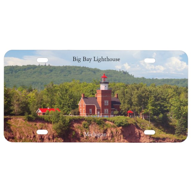 Big Bay Lighthouse from water license plate (Front)