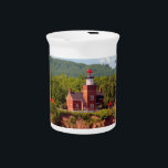 Big Bay Lighthouse from water pitcher<br><div class="desc">Big Bay Lighthouse in Big Bay, Michigan on Lake Superior</div>