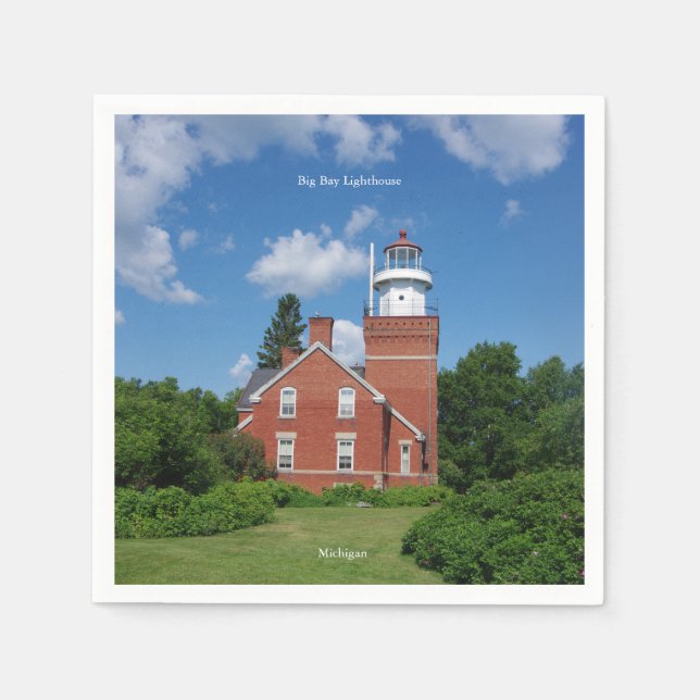 Big Bay Lighthouse napkins (Front)
