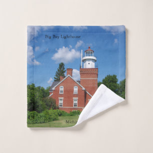 Big Bay Lighthouse washcloth