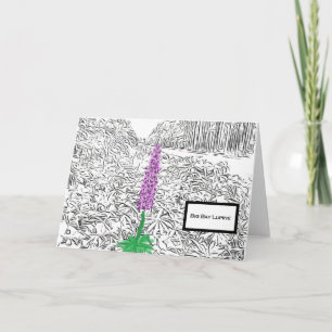 Big Bay Lupine 2023 Blank Notecard