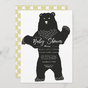 Big Bear Baby Shower Invite