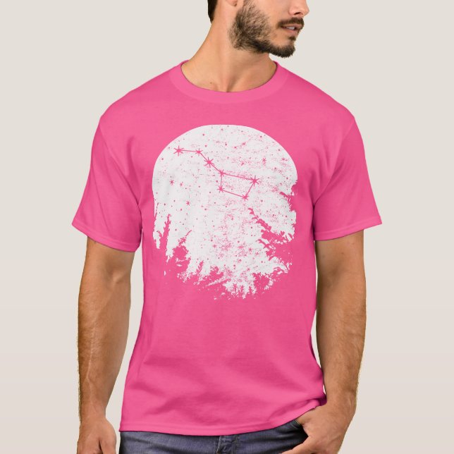 Big Bear Big Dipper Star Constellation Full Moon L T-Shirt (Front)