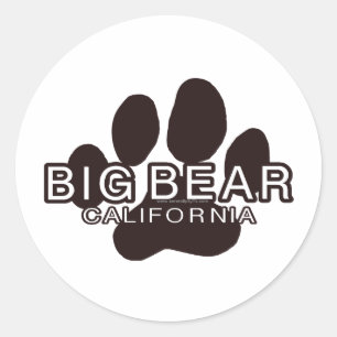 Big Bear California Classic Round Sticker