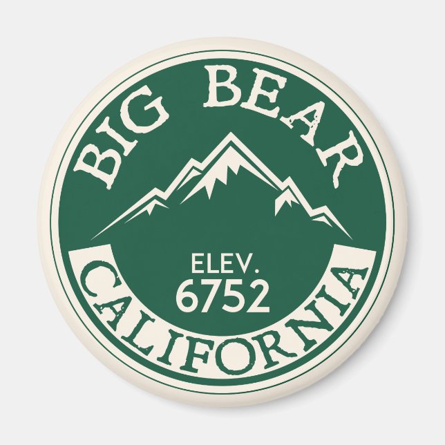 Big Bear California Magnet (Front)