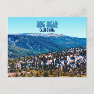 Big Bear California Mountains Vintage Postcard