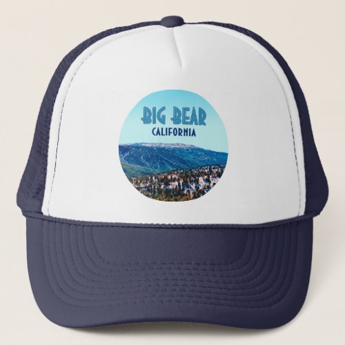 Big Bear California Mountains Vintage Trucker Hat