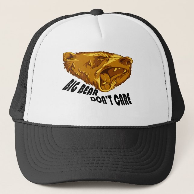 Big Bear Don't Care Trucker Hat (Front)