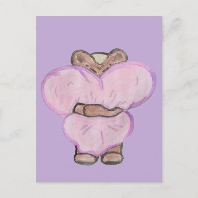 Big Bear Hug. Postcard (Front)