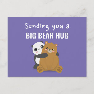 Big bear hug postcard