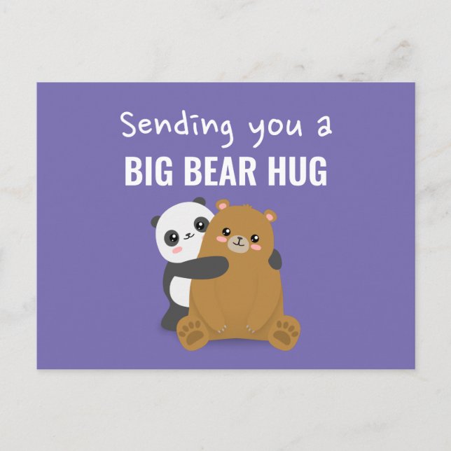 Big bear hug postcard (Front)